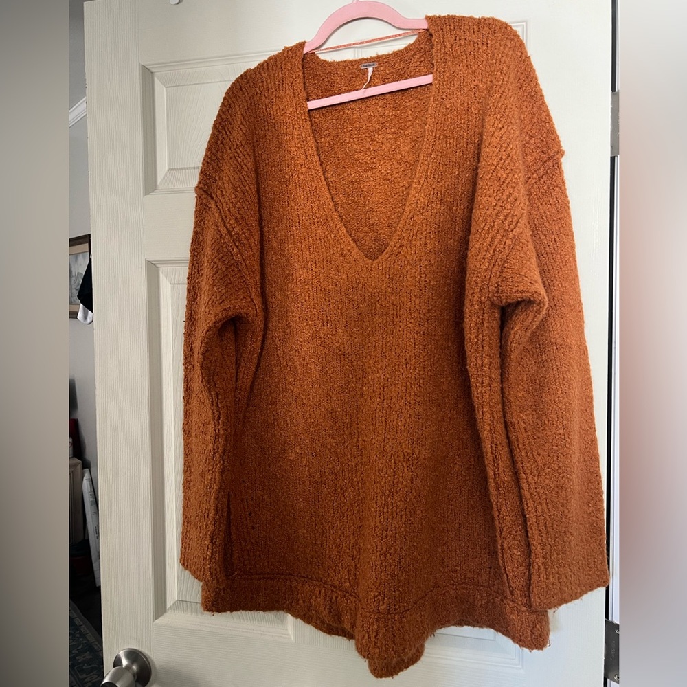 Free People Lofty V-Neck Sweater